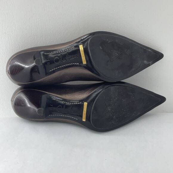 Cole Haan Women's Brown Leather Pumps Size 7B Preowned - Picture 4 of 7